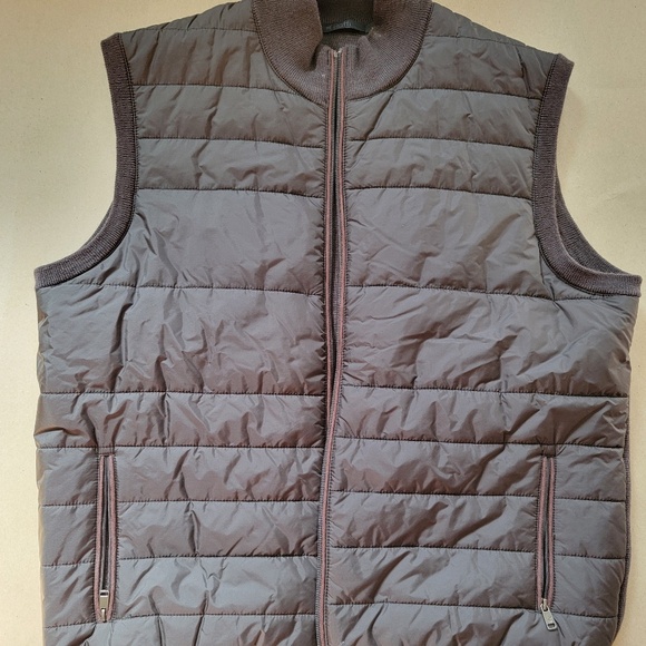 **Title:** Raffi Men’s Quilted Puffer Vest Brown Size Large – Like New! - Picture 1 of 6